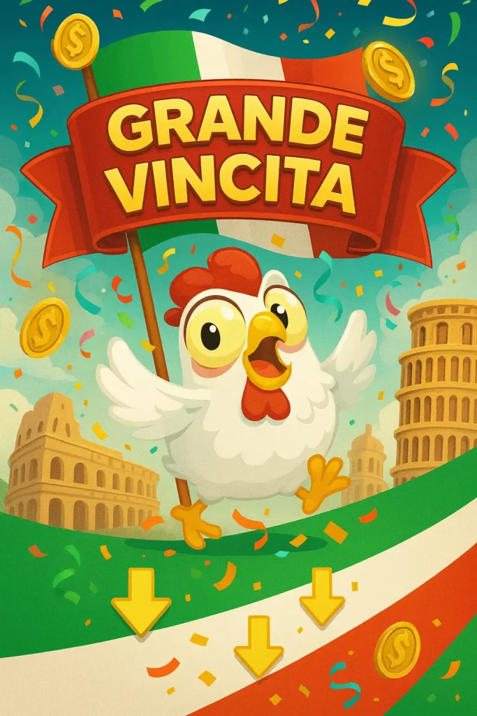 Initial screen shot of Chicken Road
